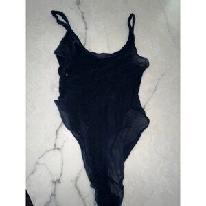 CALVIN KLEIN vintage Sheer Mesh Bodysuit